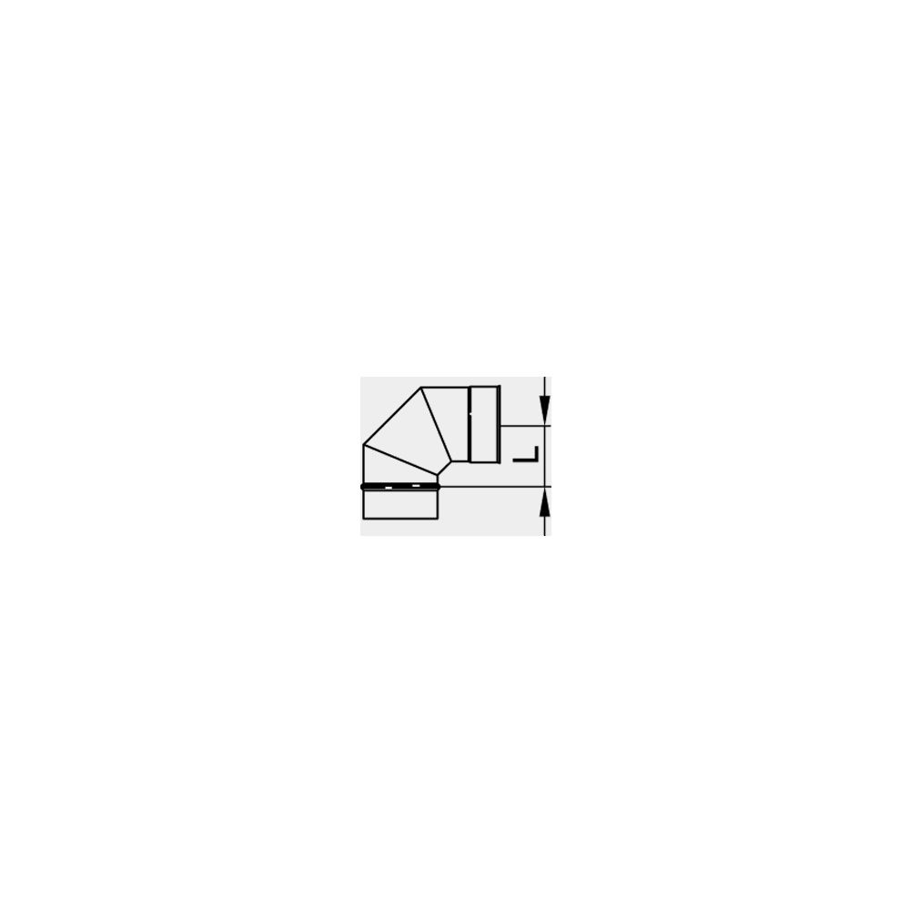 Viessmann Winkel 87 Grad einwandig Systemgröße 150mm... VIESSMANN-9564854 (Abb. 1)