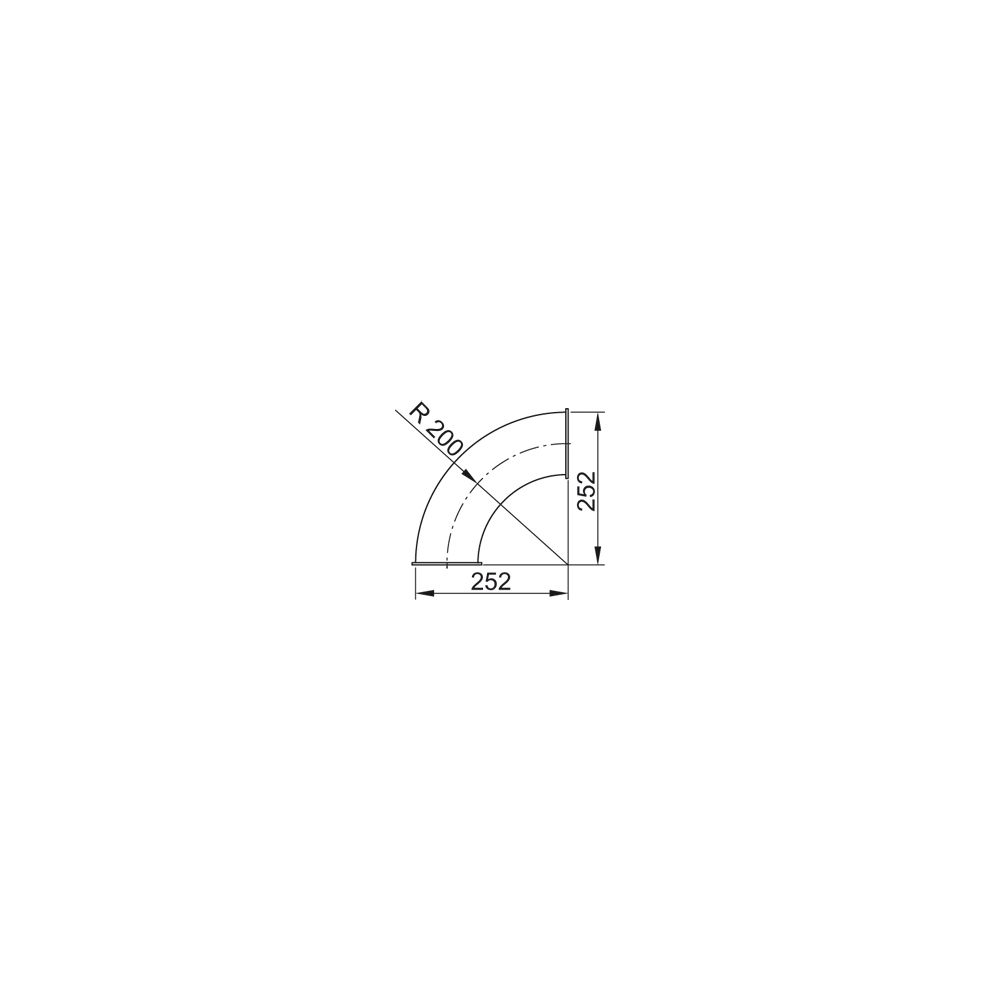 Viessmann Rohrbogen 90 Grad mit Bördelrand... VIESSMANN-ZK02981  (Abb. 2)