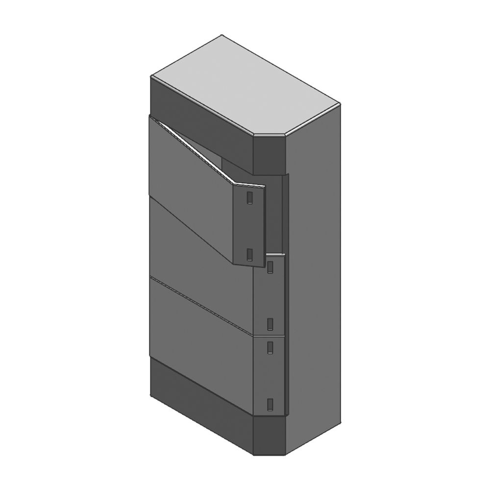 Viessmann Wandgehäuse zum Einbau der Vitocom 300 Module, 3-reihig... VIESSMANN-7143435 4067764088404 (Abb. 2)