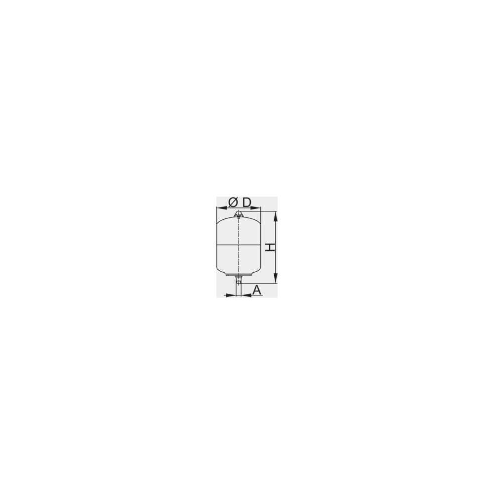 Viessmann Membran-Ausdehnungsgefäß, Typ DD12... VIESSMANN-9572218 4067764438377 (Abb. 1)