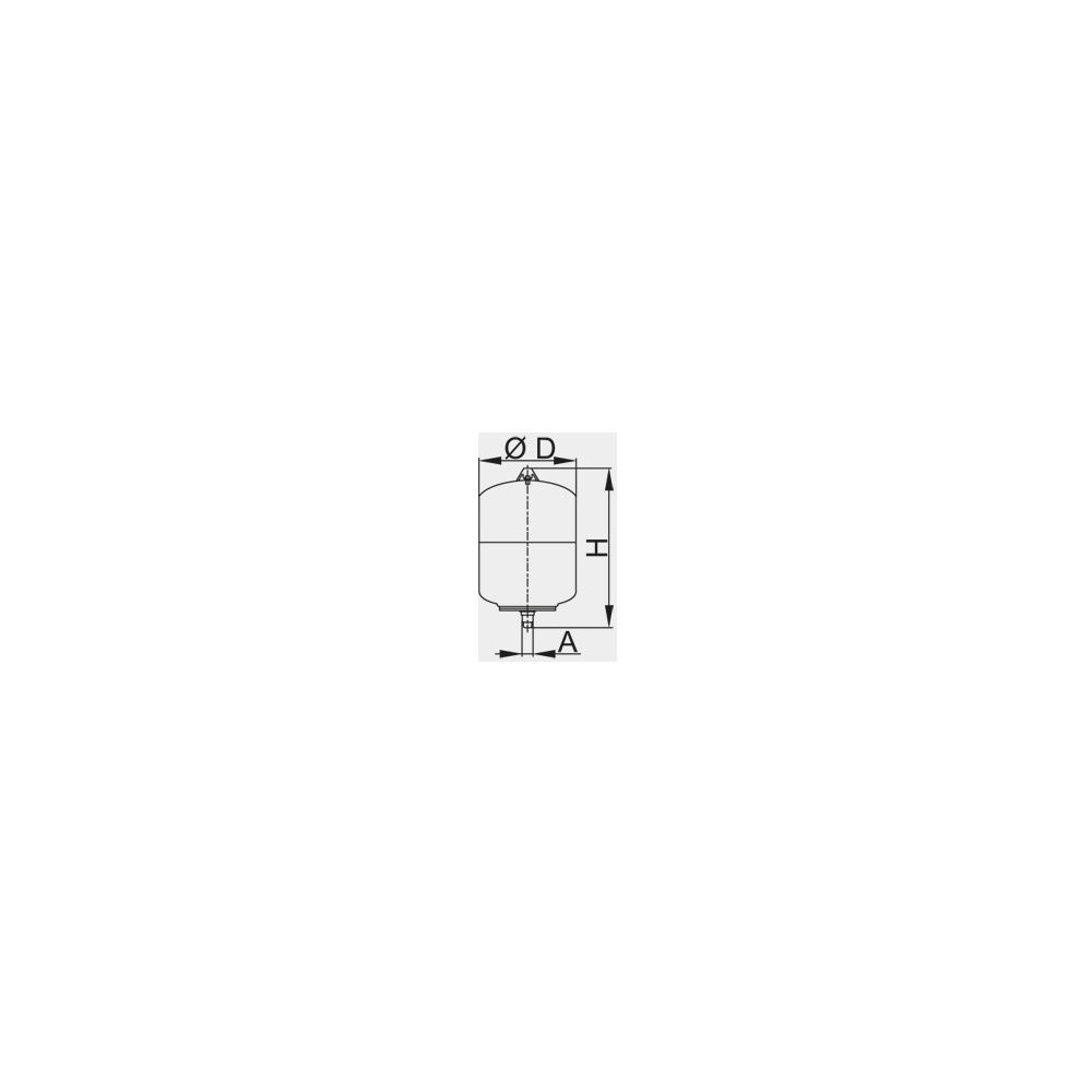 Viessmann Membran-Ausdehnungsgefäß, Typ DD18... VIESSMANN-9572219 4067764438384 (Abb. 1)