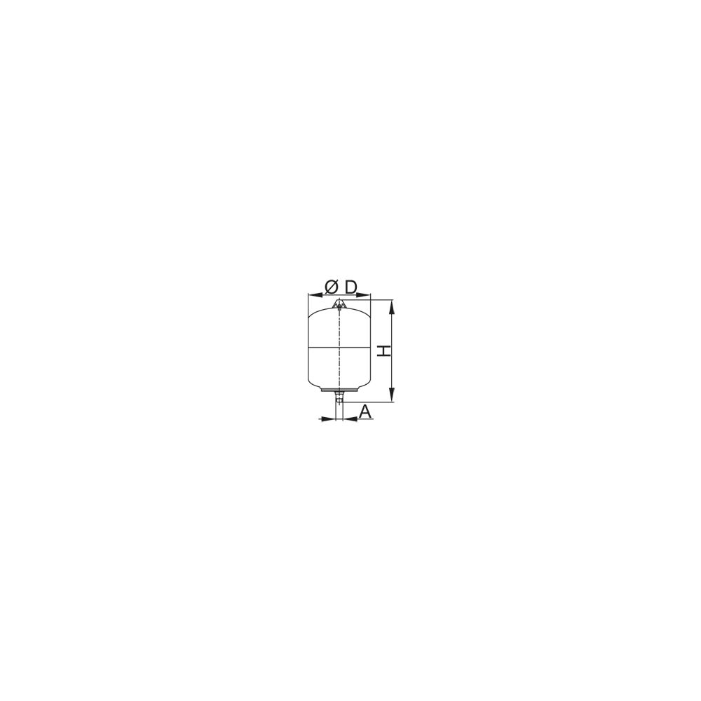 Viessmann Membran-Ausdehnungsgefäß, Typ DD8... VIESSMANN-9572217 4067764438360 (Abb. 2)