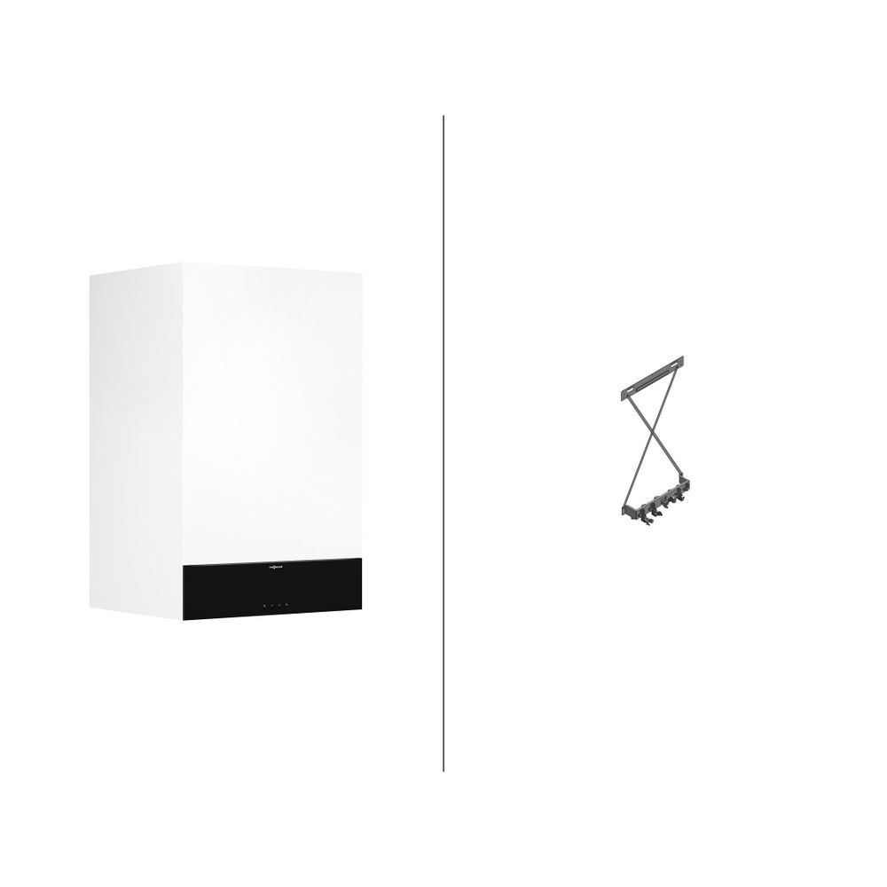 Viessmann Paket Vitodens 222-W B2LH Gas-Brennwertkompaktgerät 19kW 7" mit Montagehilfe Kompakt AP... VIESSMANN-Z029933  (Abb. 1)