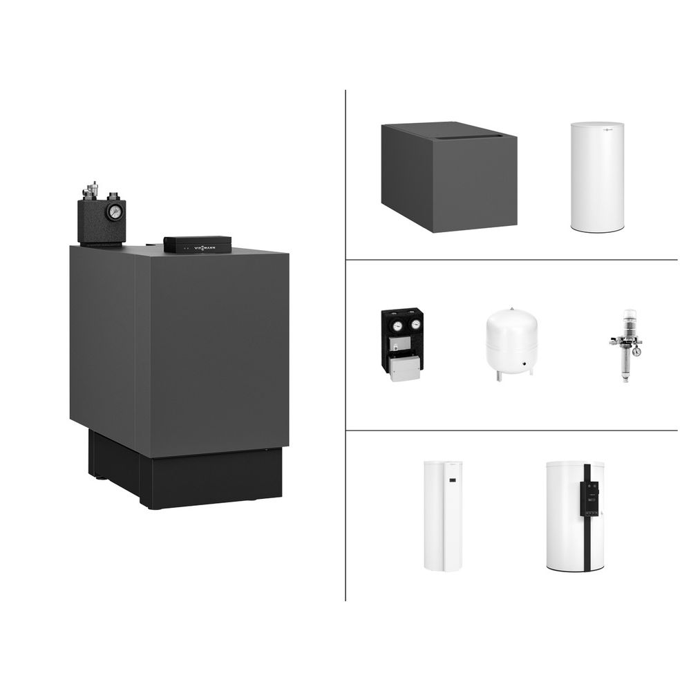Viessmann Paket Vitoladens 300-C Öl-Brennwertkessel 29kW 2-stufig mit integr. Edelstahlwärmet., D... VIESSMANN-Z022543  (Abb. 1)