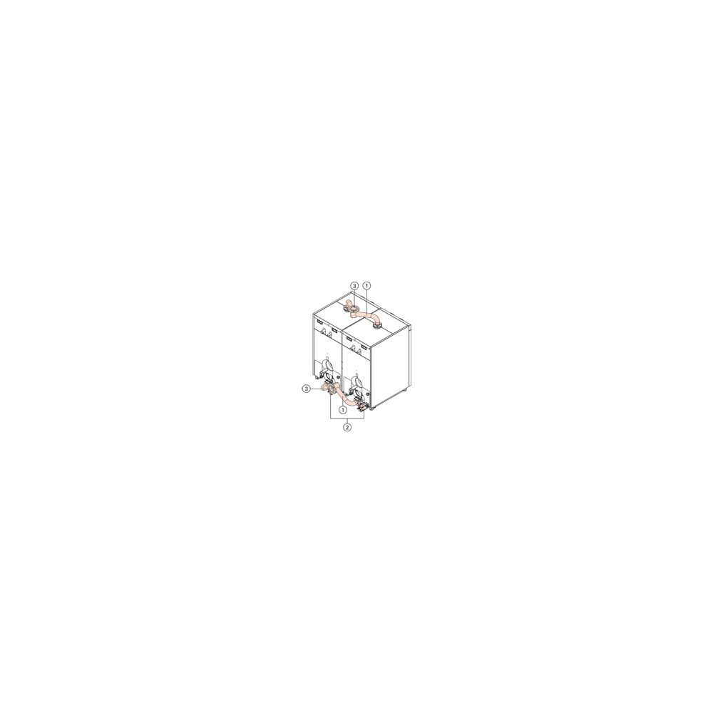 Viessmann Hydraulische Systemverrohrung DN 65/100 mit motorisch gesteuerten Drosselklappen... VIESSMANN-ZK02863  (Abb. 1)