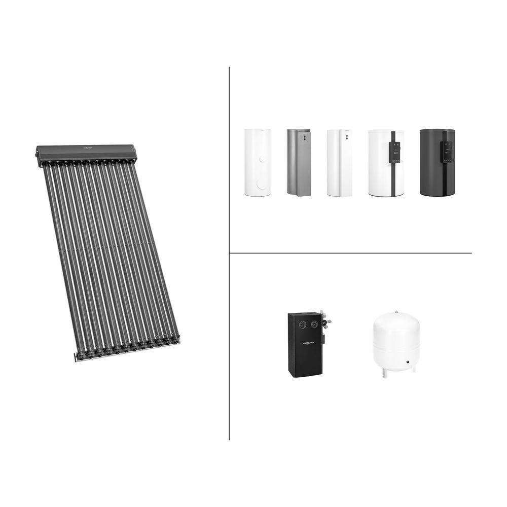 Viessmann Paket Vitosol 300-TM SP3C, 9,24m2, HU Vitocell 360-M 750l SVSB Vitographite... VIESSMANN-SK07371  (Abb. 1)