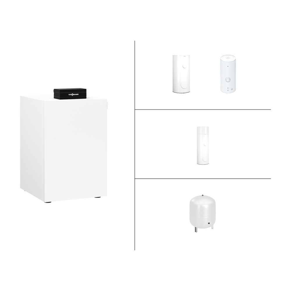 Viessmann Vitocal Sole-Wasser-Wärmepumpen Paket 200-G BWC 201.B10, R410A, 10,1kW, Vitocell 100-V ... VIESSMANN-Z026665  (Abb. 1)