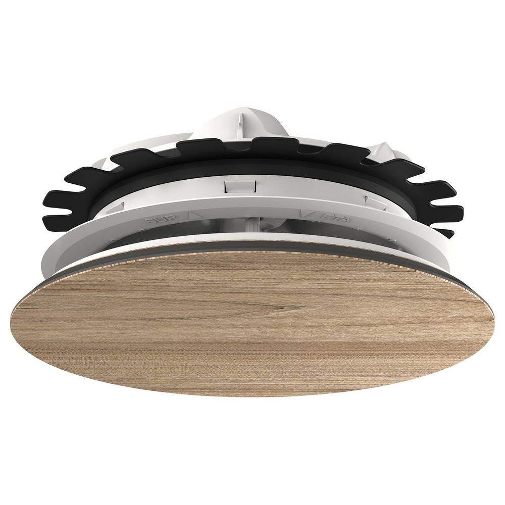 Viessmann Zu- und Abluftventil rund, max. Volumenstrom 60 m3/h, Eiche, HPL mit Holz-... VIESSMANN-7974010 4067764267922 (Abb. 1)