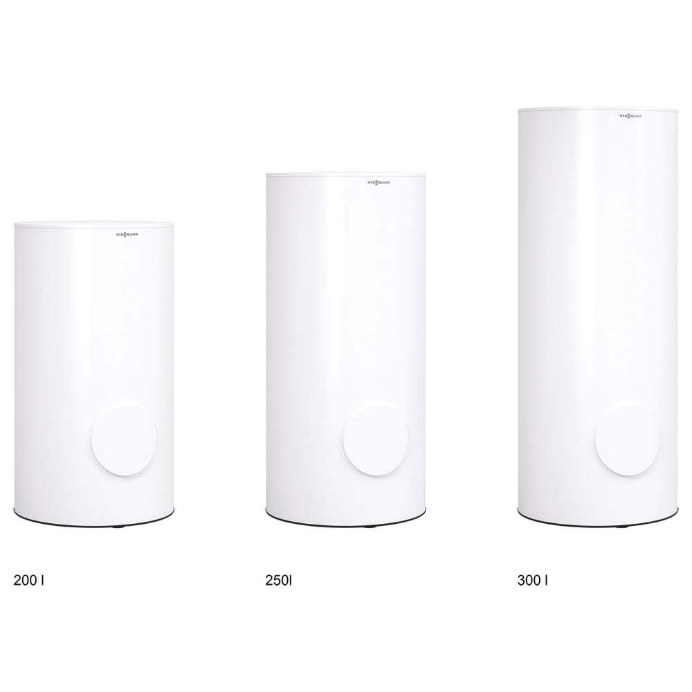 Viessmann Vitocell 300-V EVWA-300-S3 Edelstahl-Speicher-Wassererwärmer, 200l, Vitopearlwhite... VIESSMANN-Z028531  (Abb. 1)