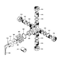 Viessmann Spezial Heizungsmischer 4 R 1/2"... VIESSMANN-7338216 4067764372343 (Abb. 1)