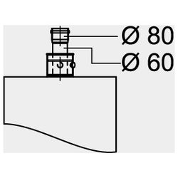 Viessmann Erweiterung DN 60 auf 80mm... VIESSMANN-7373338 4054465031655 (Abb. 1)