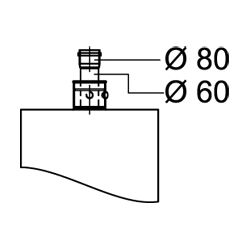 Viessmann Erweiterung exzentrisch DN 80/110mm... VIESSMANN-7373248 4054465031648 (Abb. 1)