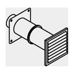 Viessmann Außenluft-Ansauggitter DN 160, mit Anschlusskasten, Insektenschutz und EPP... VIESSMANN-9562053 4067764438094 (Abb. 1)
