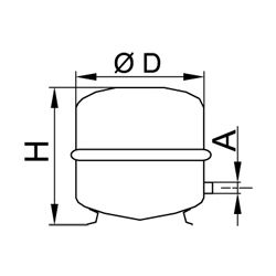 Viessmann Membran-Ausdehnungsgefäß H35, Weiß... VIESSMANN-7938083 4054465650641 (Abb. 1)