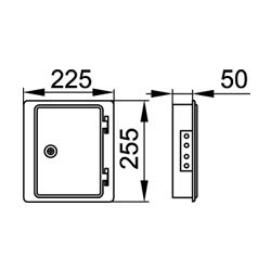 Viessmann Edelstahl-Kamintür 210x140mm, Systemgröße 80-100mm einwandig... VIESSMANN-9564665  (Abb. 1)