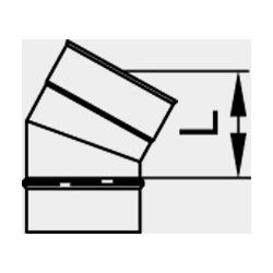 Viessmann Winkel 30 Grad, einwandig Systemgröße 130mm, 9564833... VIESSMANN-9564833  (Abb. 1)