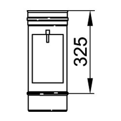 Viessmann Reinigungselement 210x140mm, einwandig, Unterdruck, Systemgröße 130mm... VIESSMANN-9564663  (Abb. 1)