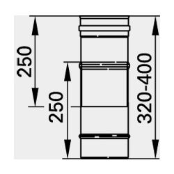 Viessmann Längen-Ausgleichselement einwandig, Unterdruck, Systemgröße 150mm... VIESSMANN-9564707  (Abb. 1)