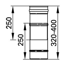 Viessmann Längen-Ausgleichselement einwandig, Unterdruck, Systemgröße 130mm... VIESSMANN-9564706  (Abb. 1)