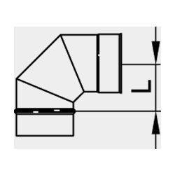 Viessmann Winkel 87 Grad einwandig Systemgröße 150mm... VIESSMANN-9564854  (Abb. 1)