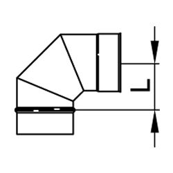 Viessmann Winkel 87 Grad einwandig Systemgröße 130mm... VIESSMANN-9564835  (Abb. 1)