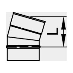 Viessmann Winkel 15 Grad einwandig Systemgröße 130mm... VIESSMANN-9564832  (Abb. 1)