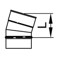 Viessmann Winkel 15 Grad einwandig Systemgröße 130mm... VIESSMANN-9564832  (Abb. 1)