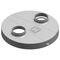 Viessmann Deckel Abluft, Matte, 7596129... VIESSMANN-7596129  (Abb. 1)