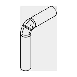 Viessmann Bogen 90 Grad DN 180 kompakt, EPP... VIESSMANN-7202970 4054465029829 (Abb. 1)