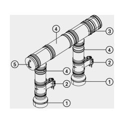 Viessmann Abgaskaskaden-Set DN 150/200, ZK02859... VIESSMANN-ZK02859  (Abb. 1)