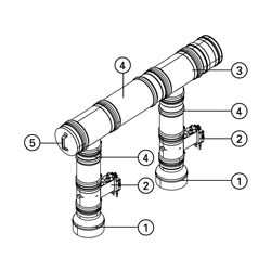 Viessmann Abgaskaskaden-Set DN 150/200... VIESSMANN-ZK02859  (Abb. 1)