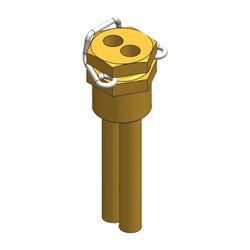 Viessmann Tauchhülse 1/2", 2-fach für Vorlauftemperatursensor, ZK03672... VIESSMANN-ZK03672  (Abb. 1)