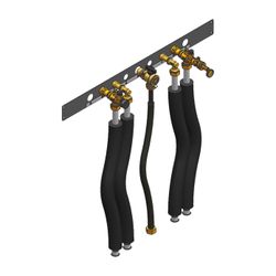 Viessmann Anbausatz Unterputz VD mit Gas-Eckhahn und KFE-Hahn... VIESSMANN-ZK04313  (Abb. 1)