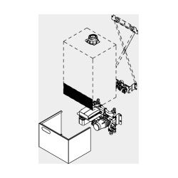 Viessmann Unterbaukit mit Mischer, Wärmeverteilung für 2 Heizkreise, PlusBus-kompatibel... VIESSMANN-ZK04928  (Abb. 1)