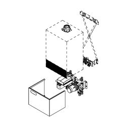 Viessmann Unterbaukit mit Mischer, Wärmeverteilung für 2 Heizkreise, PlusBus-kompatibel... VIESSMANN-ZK04928  (Abb. 1)