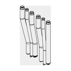 Viessmann Anschluss-Set Aufputz nach oben, ZK06058... VIESSMANN-ZK06058  (Abb. 1)