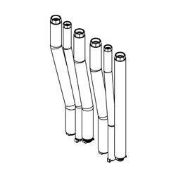 Viessmann Anschluss-Set Aufputz nach oben... VIESSMANN-ZK06058  (Abb. 1)
