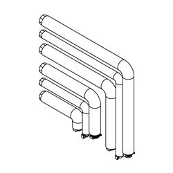 Viessmann Anschluss-Set Aufputz nach links... VIESSMANN-ZK06059  (Abb. 1)
