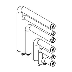 Viessmann Anschluss-Set Aufputz nach rechts... VIESSMANN-ZK06060  (Abb. 1)