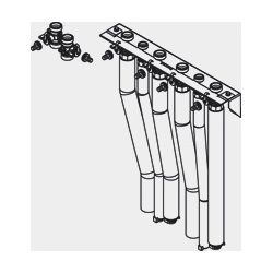 Viessmann Montagehilfe Aufputz nach oben 2C, ZK06225... VIESSMANN-ZK06225  (Abb. 1)