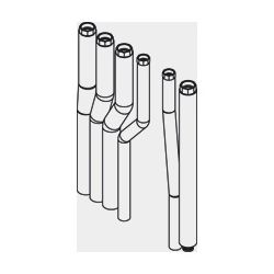 Viessmann Anschluss-Set Aufputz nach oben, 2 Heizkreise, ZK06404... VIESSMANN-ZK06404  (Abb. 1)