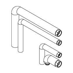 Viessmann Anschluss-Set Aufputz nach rechts 1 Heizkreis... VIESSMANN-ZK06403  (Abb. 1)