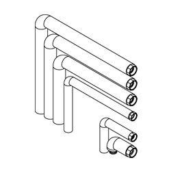 Viessmann Anschluss-Set Aufputz nach rechts, 2 Heizkreise... VIESSMANN-ZK06406  (Abb. 1)