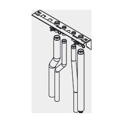 Viessmann Montagehilfe Aufputz nach oben, 1 Heizkreis, ZK06407... VIESSMANN-ZK06407  (Abb. 1)