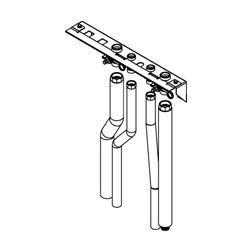 Viessmann Montagehilfe Aufputz nach oben, 1 Heizkreis... VIESSMANN-ZK06407  (Abb. 1)