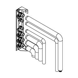 Viessmann Montagehilfe Aufputz nach links, 2 Heizkreise... VIESSMANN-ZK06411  (Abb. 1)