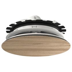 Viessmann Zu- und Abluftventil rund, max. Volumenstrom 60 m3/h, Eiche, HPL mit Holz-... VIESSMANN-7974010 4067764267922 (Abb. 1)
