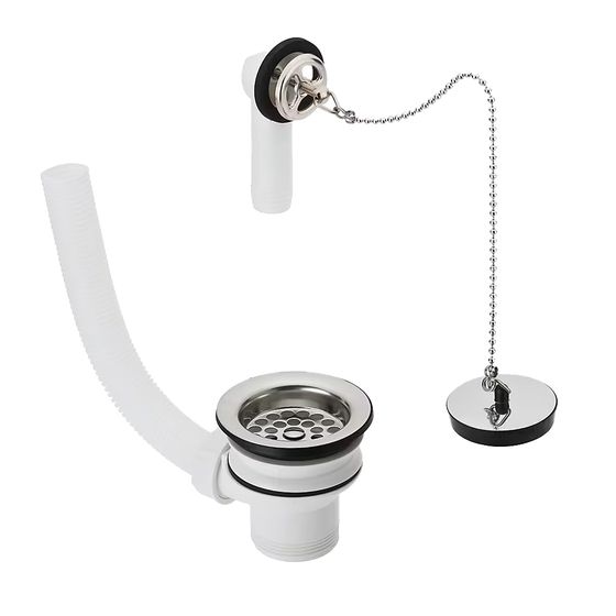 Villeroy & Boch Überlaufgarnitur 942810 Verchromt