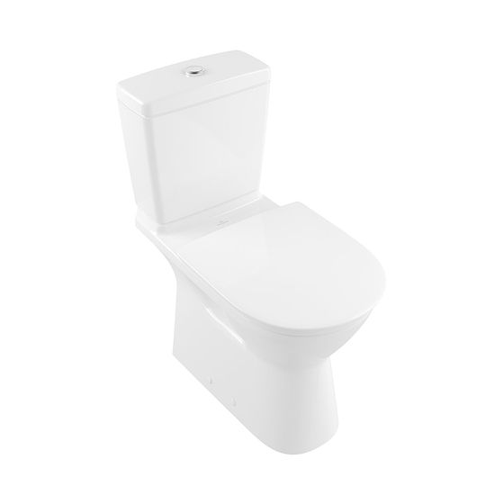 Villeroy & Boch Tiefspül-WC für Komb ViCare 360x680x460mm Oval bodenstehend Abgang waagerecht Direct-Flush, Weiß Alpin