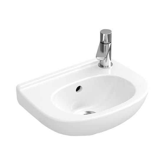 Villeroy & Boch Handwaschbecken Compact O.novo 360x270mm Oval mit Überlauf Weiß Alpin